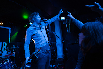 David Burn and fan Water Rats London