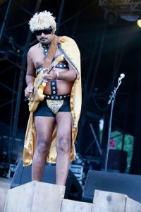 King Khan & BBQ Show,perform at End Of The Road Festival, Larmer Tree Gardens, Salisbury, 4th September 2015