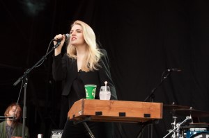 Slow Club,perform at End Of The Road Festival, Larmer Tree Gardens, Salisbury, 5th September 2015